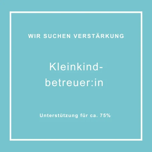 Jobinserat der Spielkiste | KleinkindbetreuerIn 75%